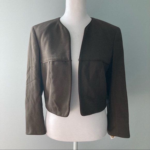 Talbots Womens Brown Silk/Wool Coat Size 4 - Picture 1 of 9